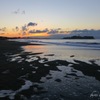 夜明け直前の湘南海岸