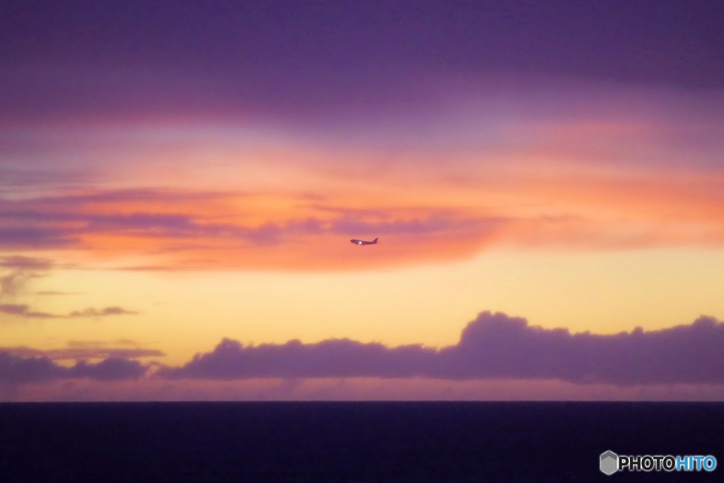 ゲリラ豪雨の後の夕焼け