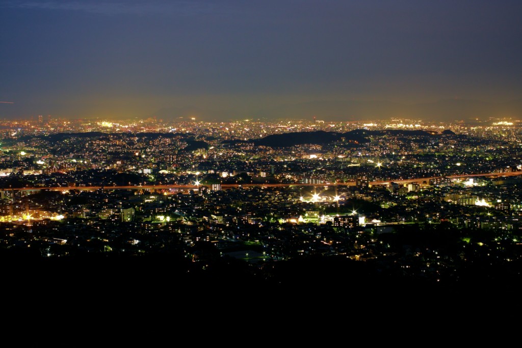 油山からの夜景