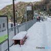 雪の餘部駅