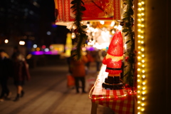 照れ屋なサンタ