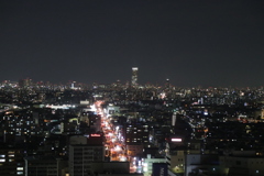 堺市からのハルカス　夜景