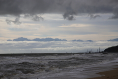 海と雲の風景
