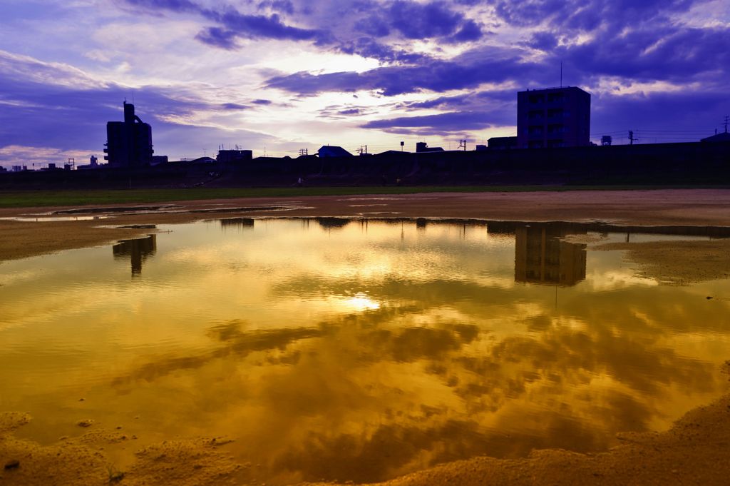 夕日