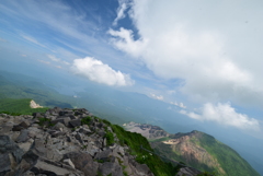 岩だらけの山頂