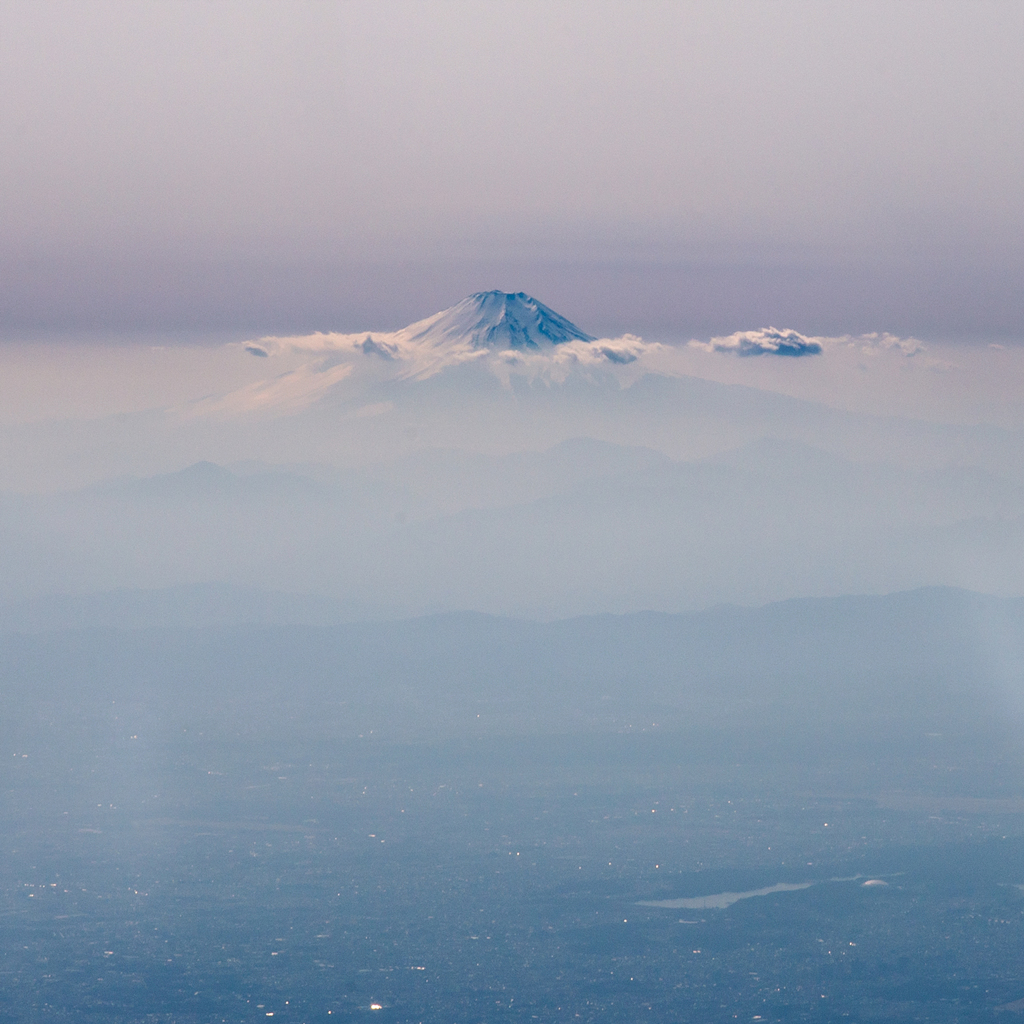富士山飛行機から