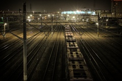 跨線橋からの夜景