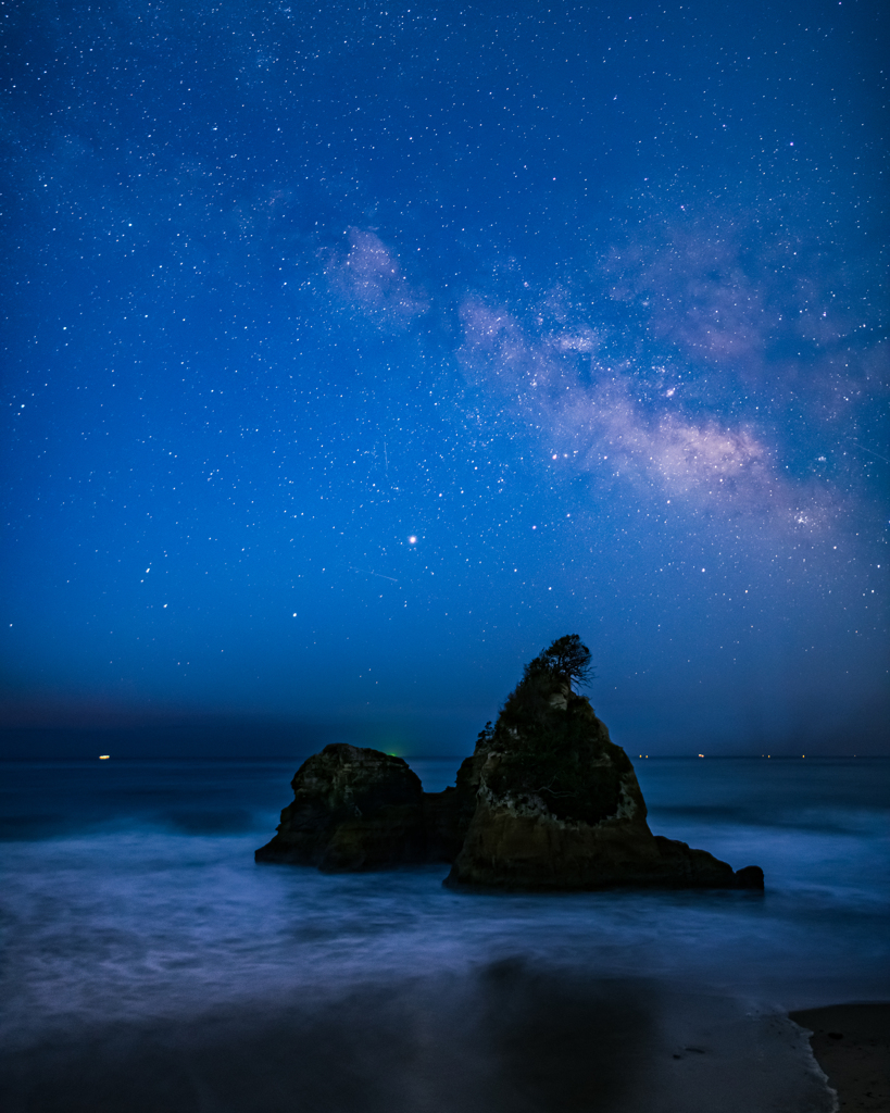 海と天の川