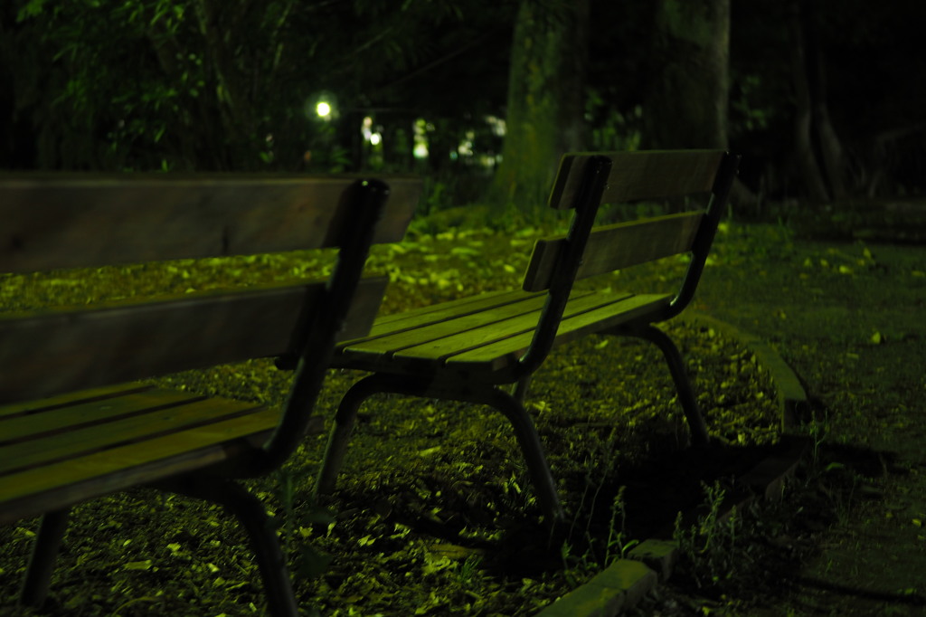 夜のベンチ３