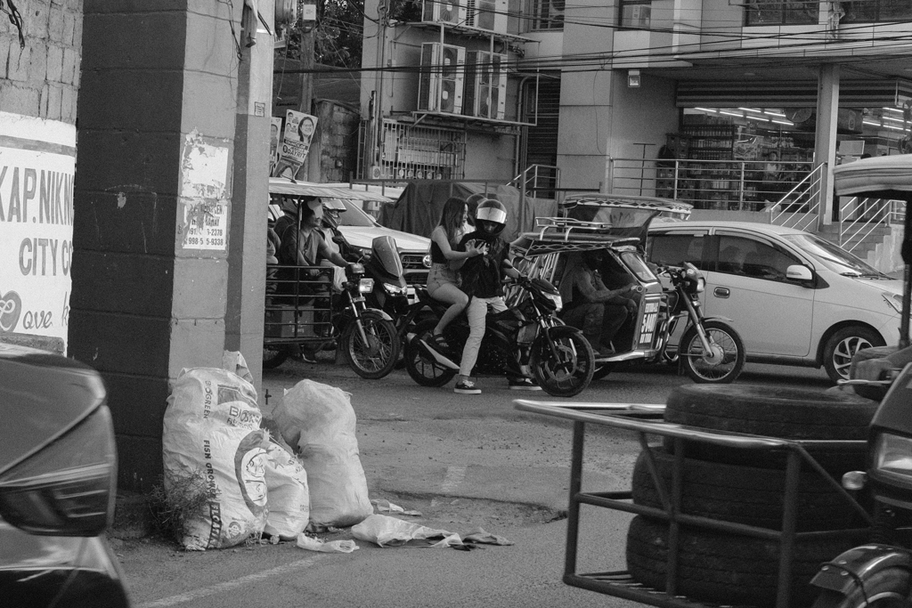 信号待ちの間に