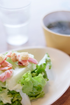 サラダ　野菜が少ない毎日だったので