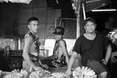 マーケットにて