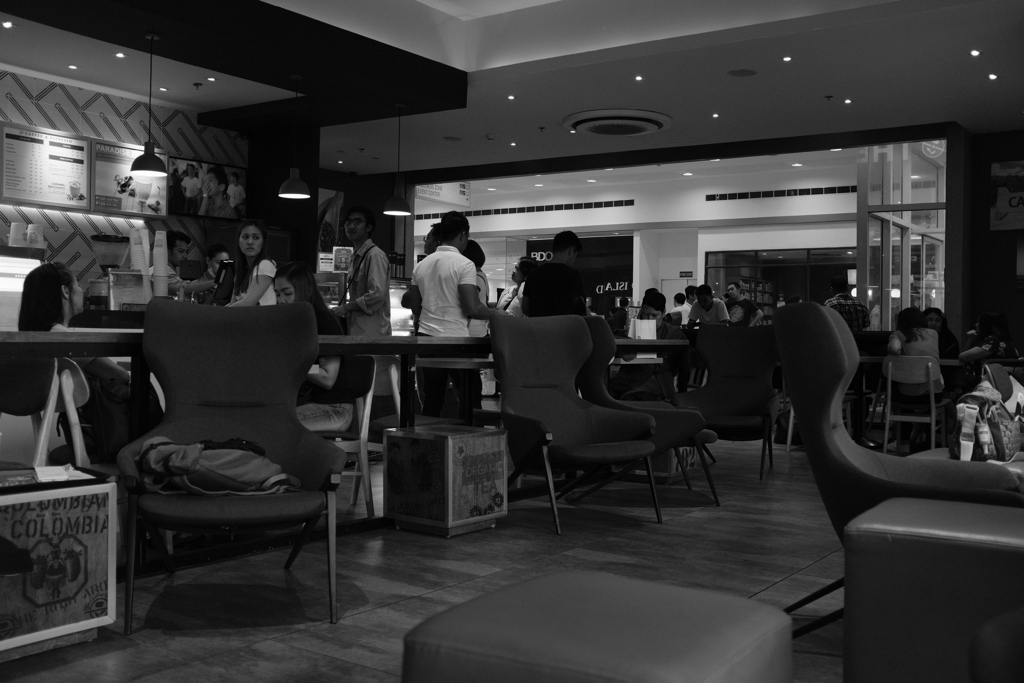 雨の日曜日の風景