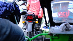 トライシクル(サイドカーバイク）からの風景