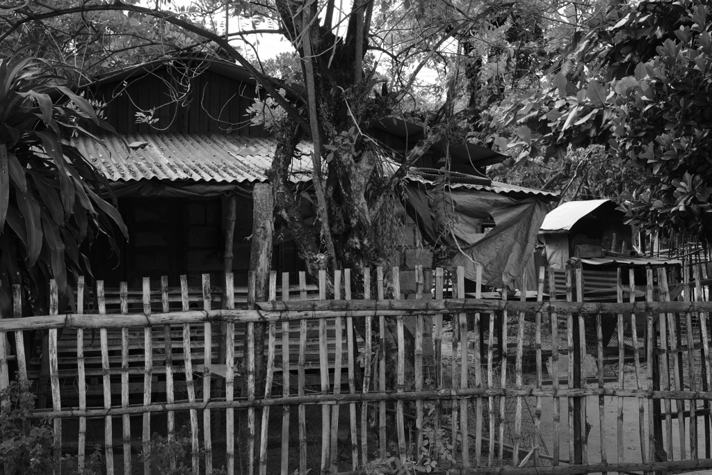 フィリピンの田舎の昔からの家