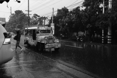 突然の雨