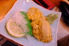 日本料理店で