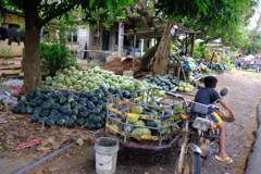 路上のスイカ売り　2