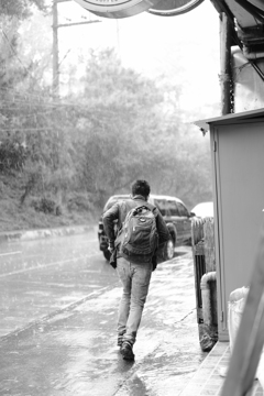 突然の土砂降り